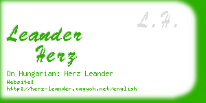 leander herz business card